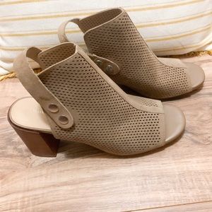 Market and Spruce Peep Toe Ankle Booties